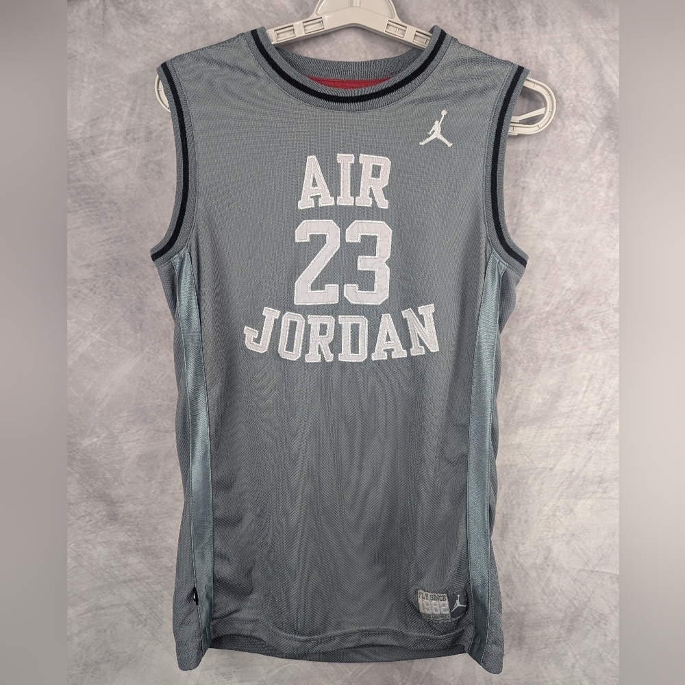 Air Jordan XL Basketball Jersey Sleeveless #23 Gray